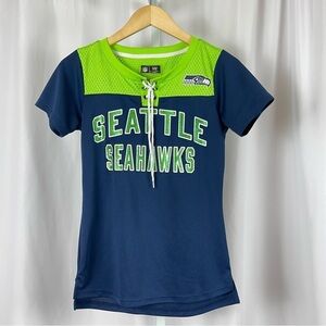 Seattle Seahawks NFL XS Women's Jersey Football Sports Mesh Lime Green Neon